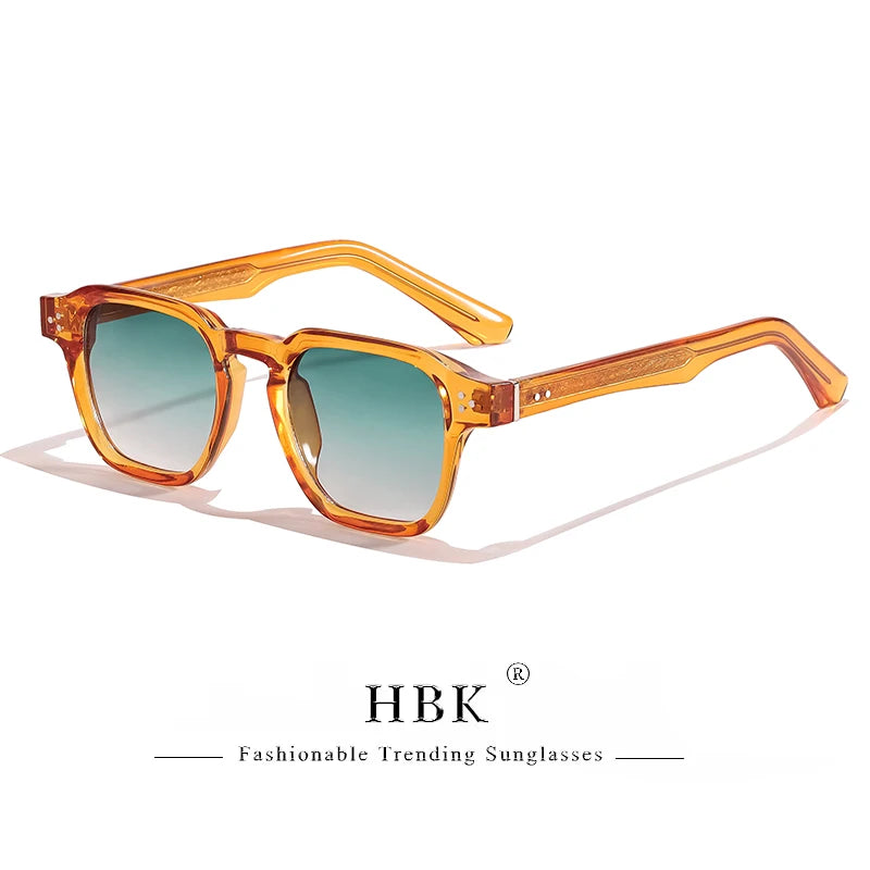 New Fashion Sunglasses Men Vintage Square Gradient Sun Glasses Outdoor Sports Party Vacation Travel Driving Eyeglasses