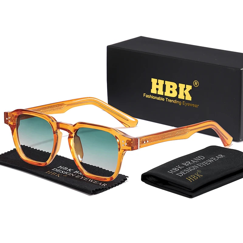 New Fashion Sunglasses Men Vintage Square Gradient Sun Glasses Outdoor Sports Party Vacation Travel Driving Eyeglasses